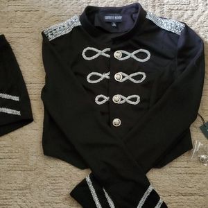 Current  mood marching band crop jacket and shorts